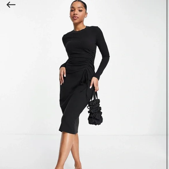 black one shoulder dress midi Black One Shoulder Maxi Dress
